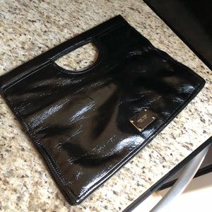 Nine West large patent leather clutch